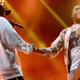 JAY-Z and Meek Mill on stage in Philadelphia in September. (Photo: Kevin Mazur/Getty Images)
